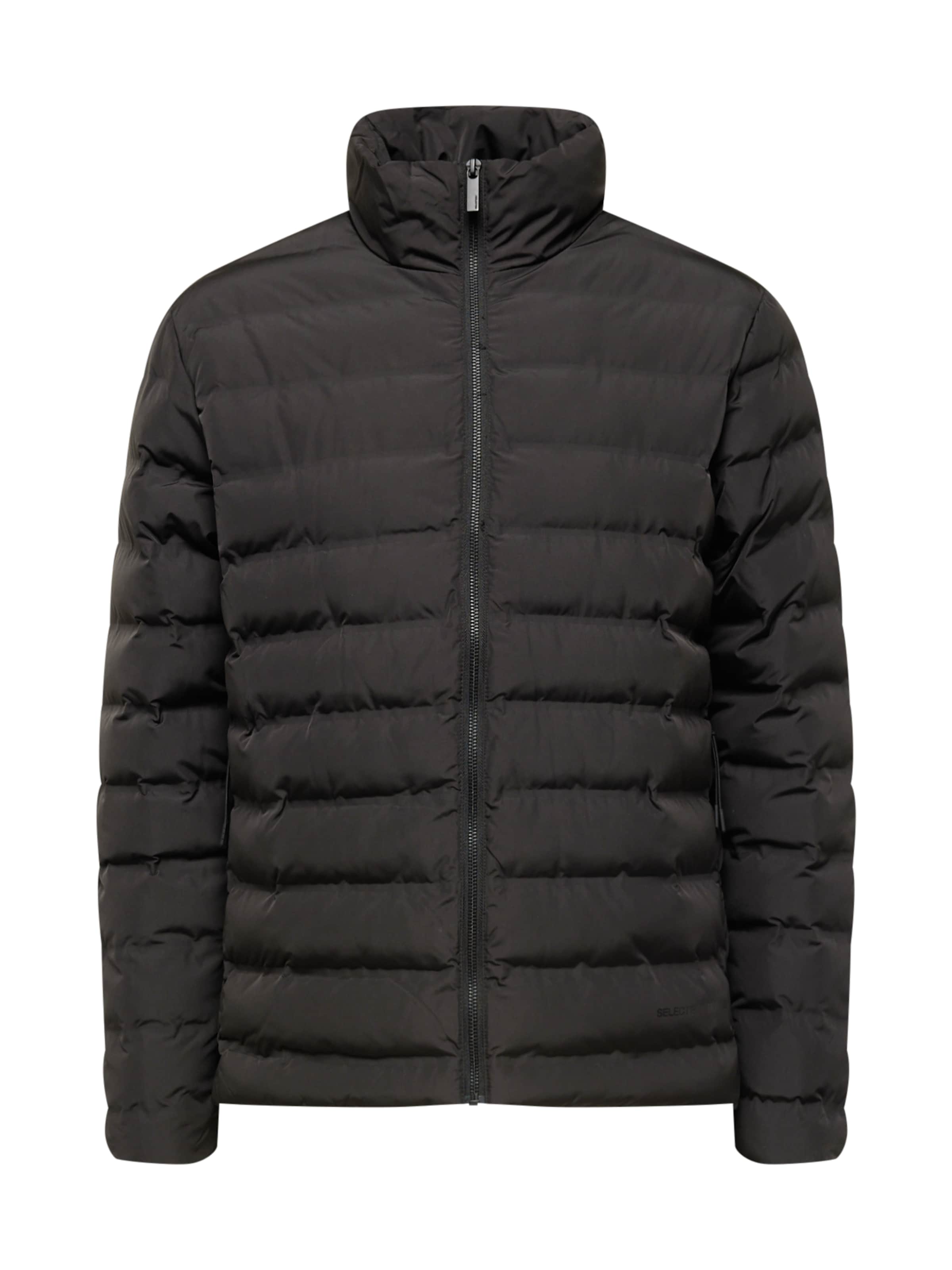 SELECTED Φθινοπωρινό και ανοιξιάτικο μπουφάν 'Barry' σε μαύρο: μπροστά