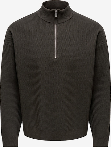 Pullover 'Carter' di Only & Sons in grigio: frontale