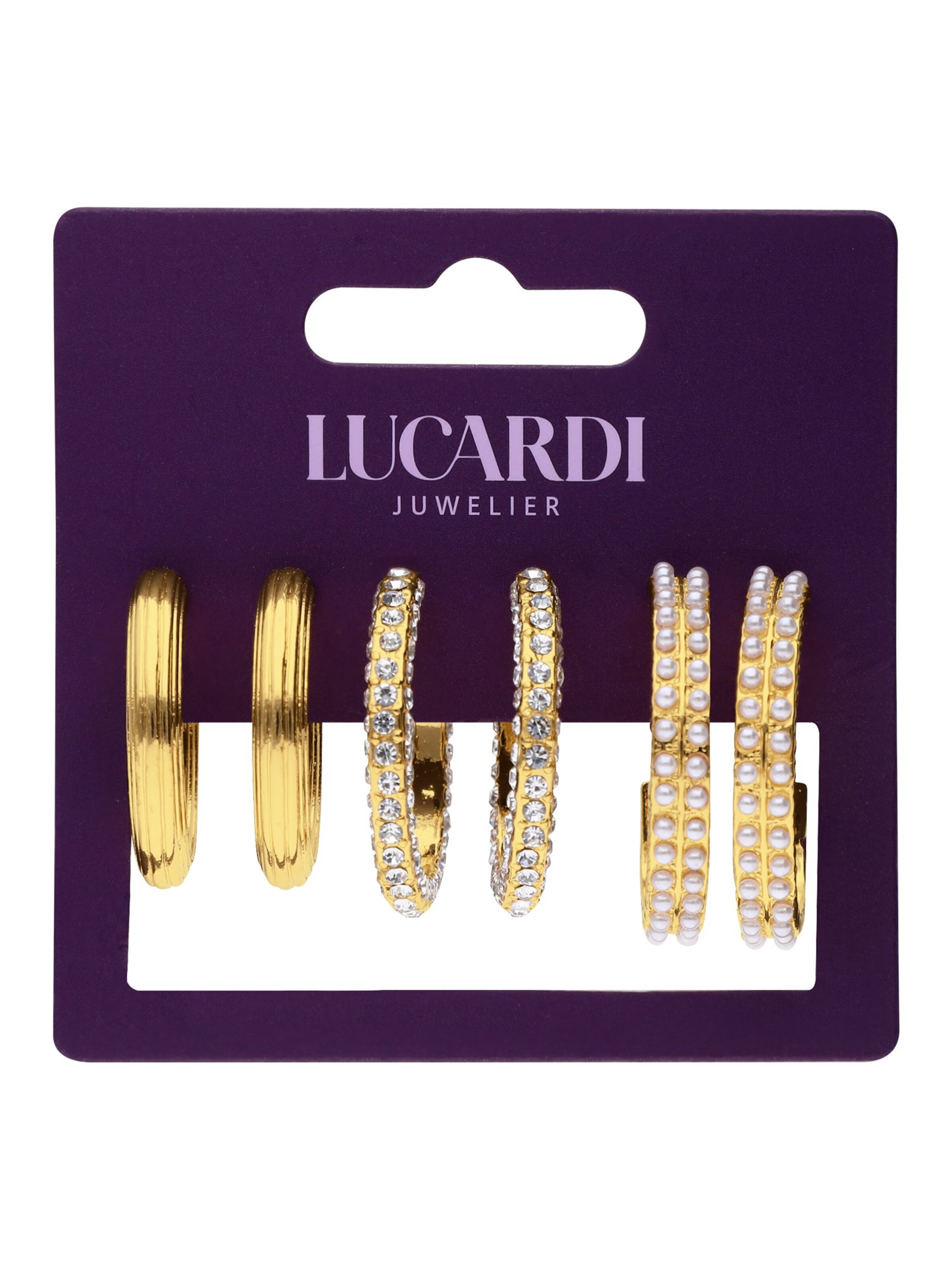 Boucles d'oreilles 'Statement' Lucardi en or