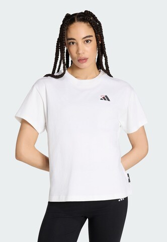 ADIDAS SPORTSWEAR Performance shirt in White: front