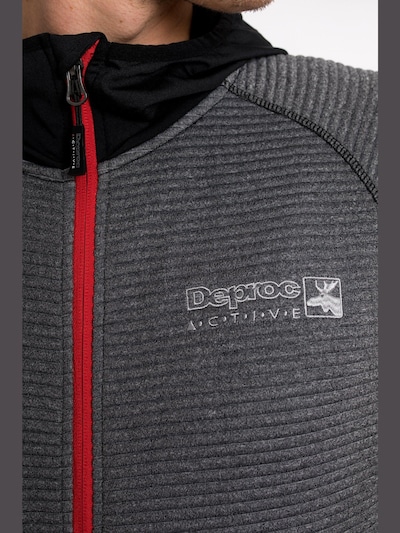 deproc Fleece jas 'ELM' in S in de kleur Grijs, Productweergave