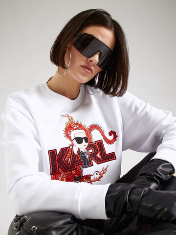 Karl Lagerfeld Sweatshirt 'lny' in Weiß