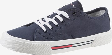 Baskets basses Tommy Jeans en bleu : devant