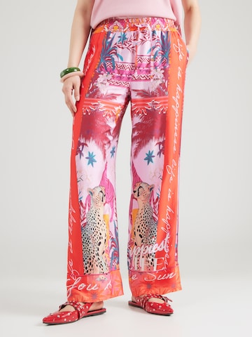 Wide leg Pantaloni 'Tiger Heart' di miss goodlife in rosso: frontale