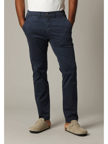 Coupe slim Pantalon chino 'Mayon' Deeluxe en bleu : devant