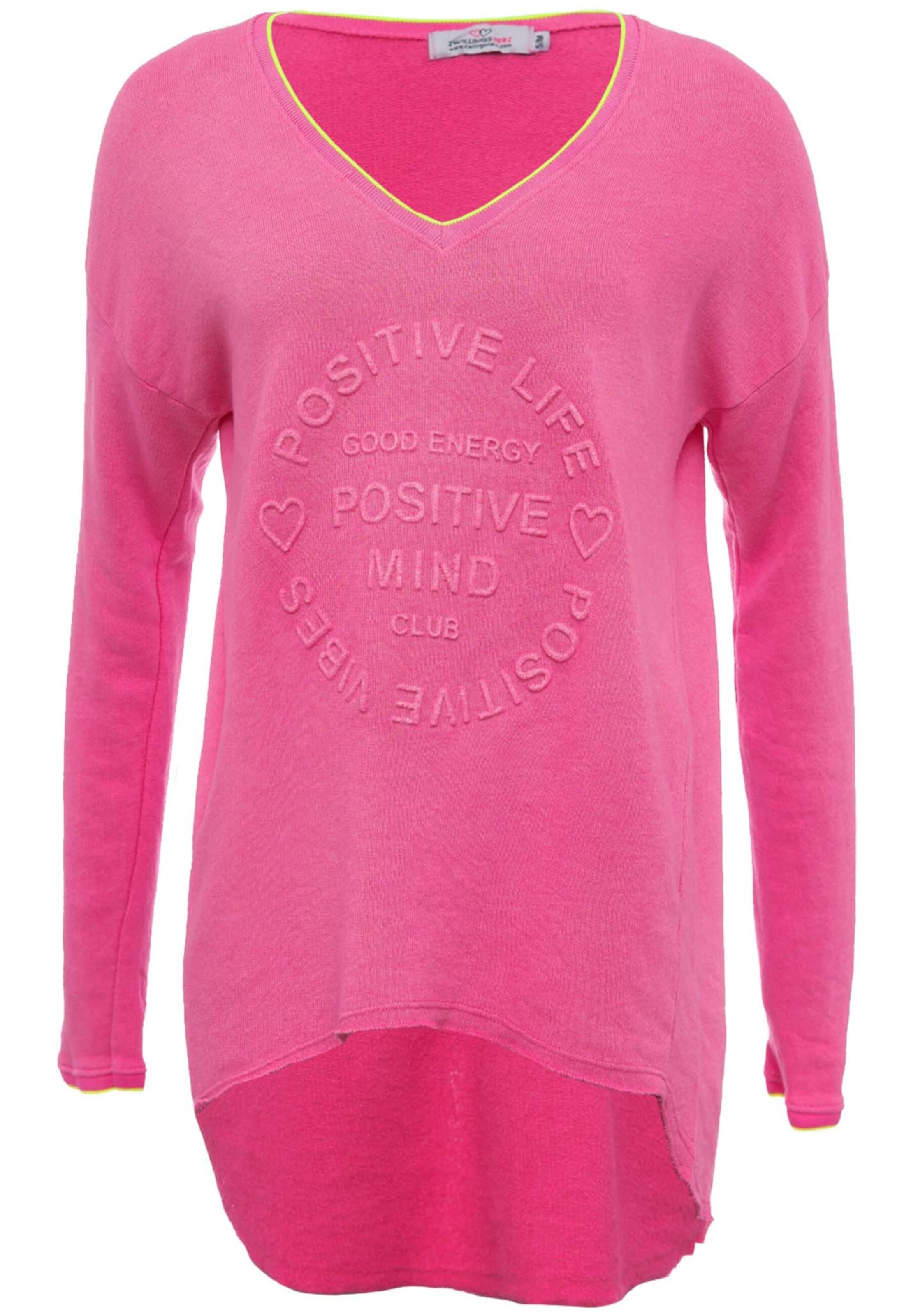 Sweat-shirt Zwillingsherz en rose : devant