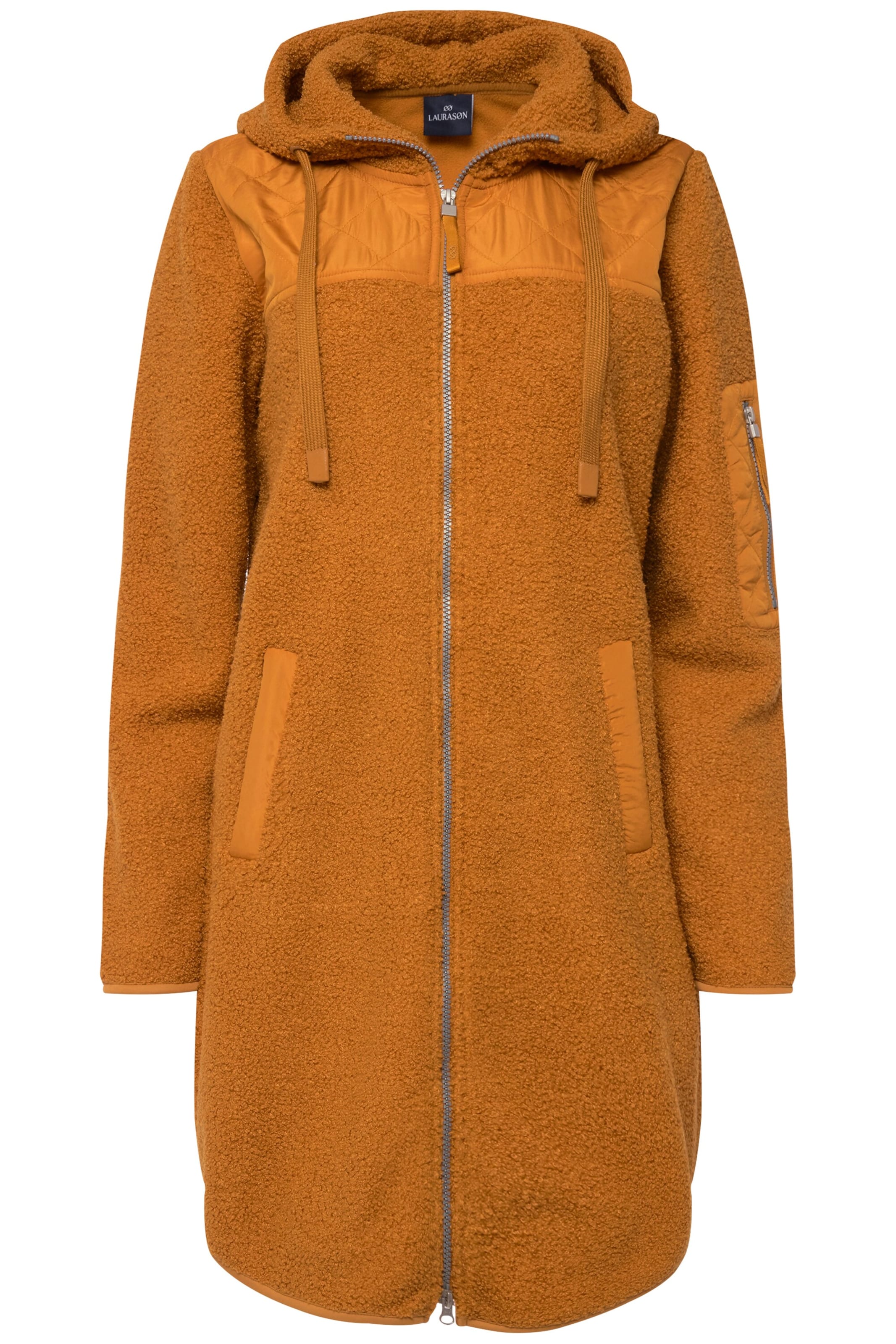 LAURASØN Sweat jacket in Yellow: front