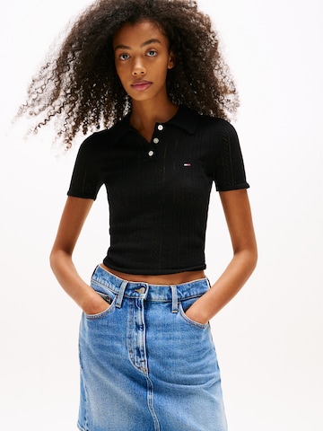 Pull-over Tommy Jeans en noir : devant