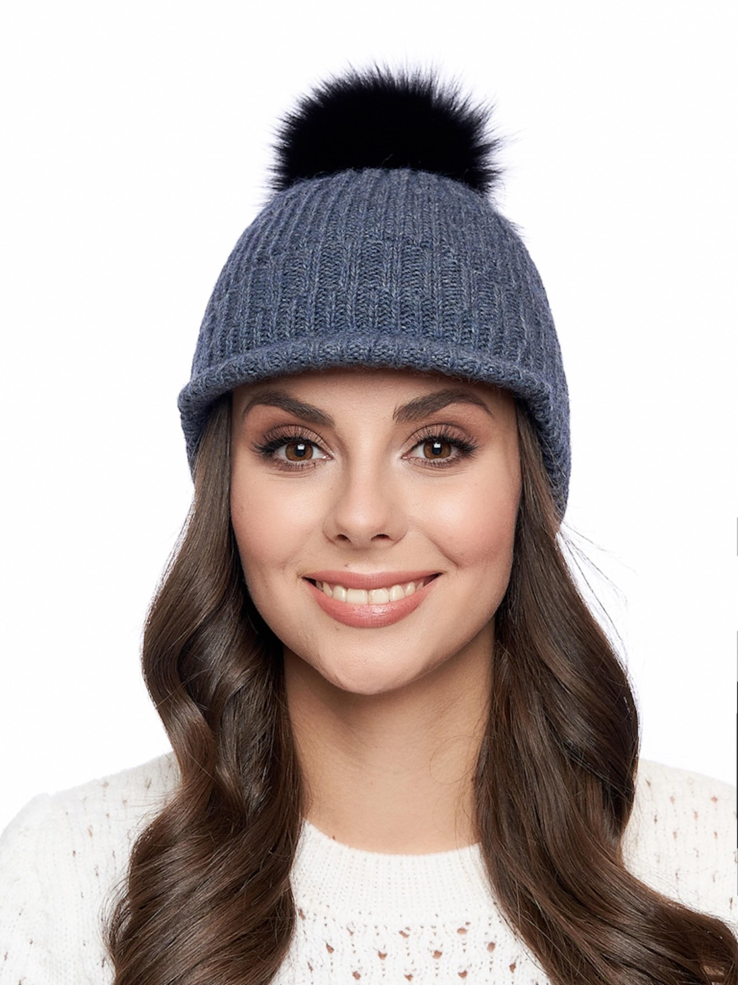 Bonnet Marhatter en bleu : devant