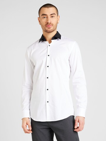 HUGO Regular Fit Skjorte 'Kenno' i hvid: forside