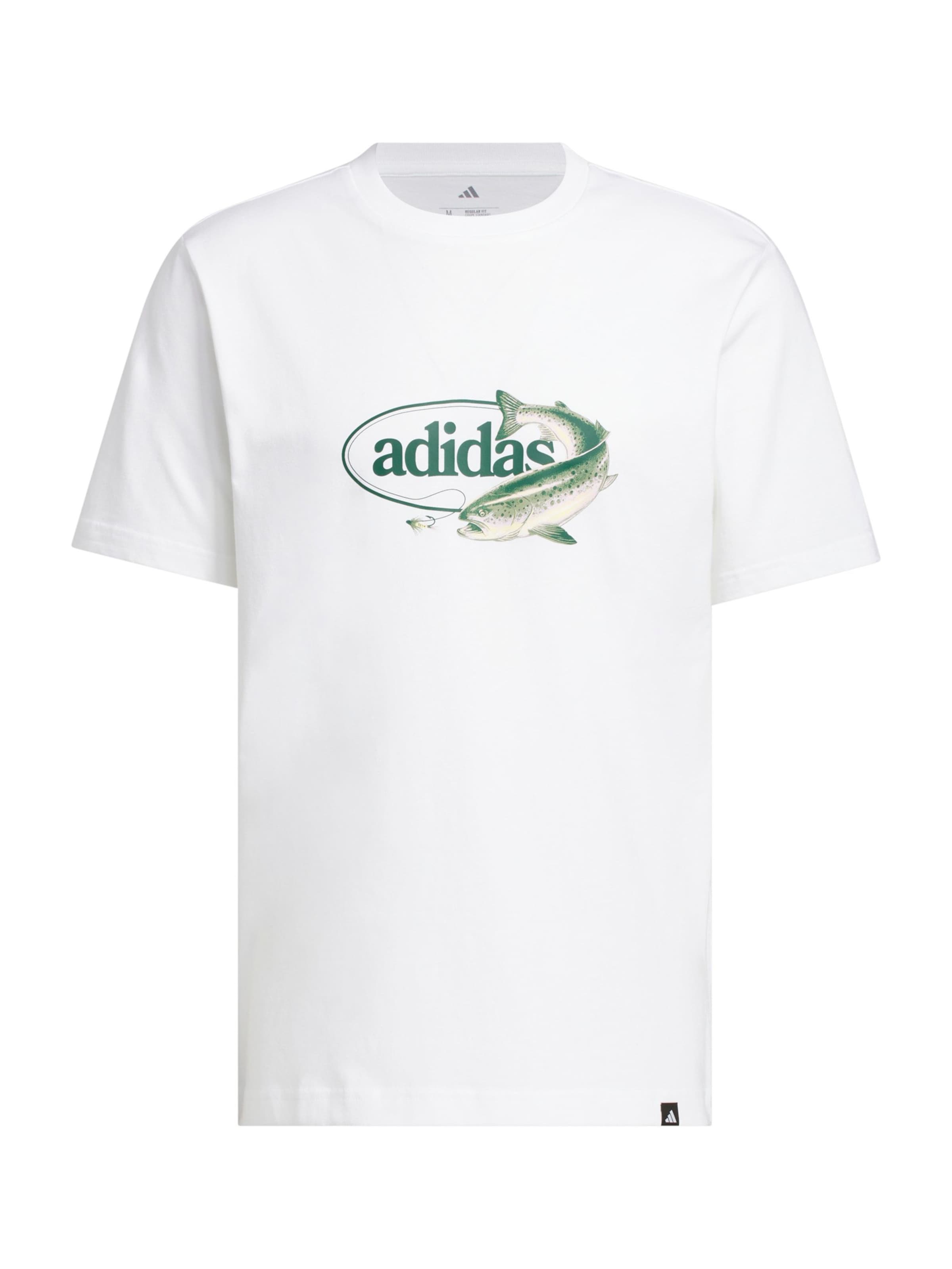 Tricou funcțional 'SPRTMN FISH' de la ADIDAS SPORTSWEAR pe alb: față