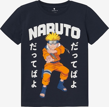 Maglietta 'Macar Naruto' di NAME IT in blu: frontale