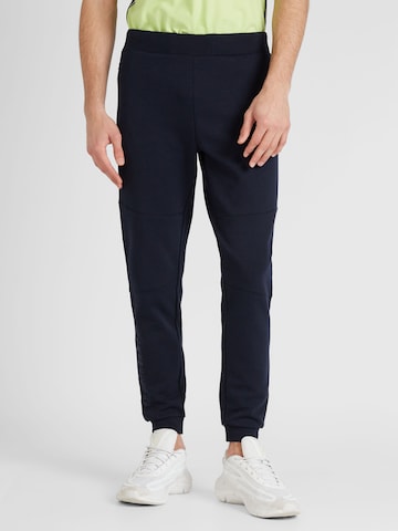 CAMP DAVID Tapered Pants in Blue: front