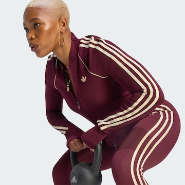 ADIDAS PERFORMANCE - Casaco de treino em moletão 'SST' em vermelho