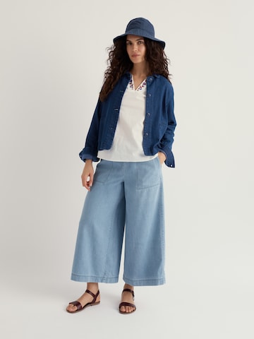 Seasalt Cornwall Wide leg Trousers 'Eskelli' in Blue