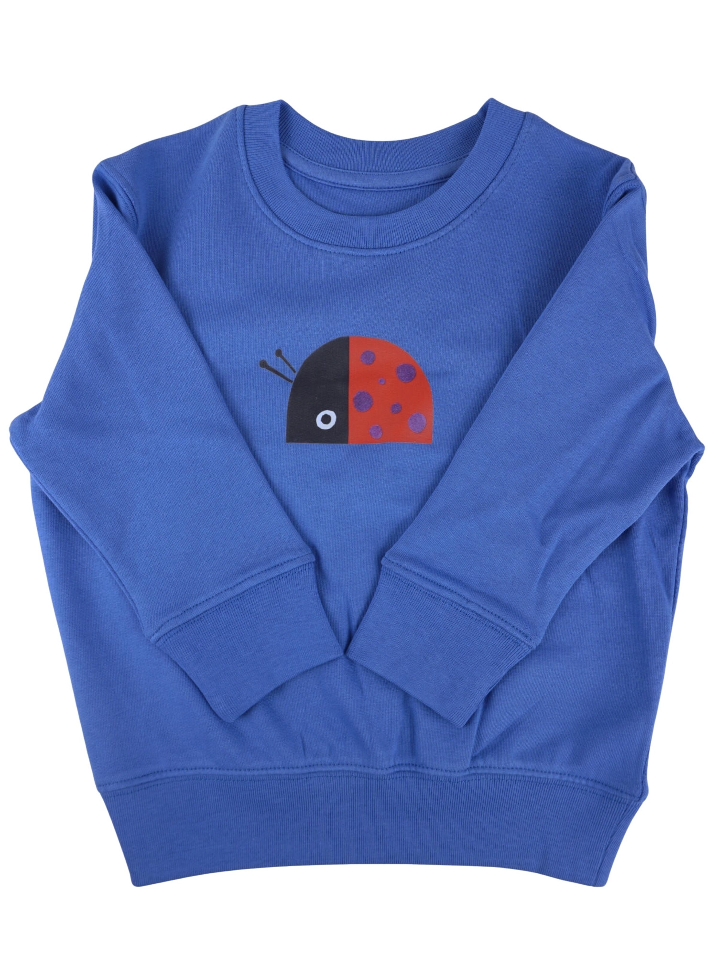 MelaDi Sweatshirt 'Marienkäfer'‌‌‌ in Blau: Vorderseite