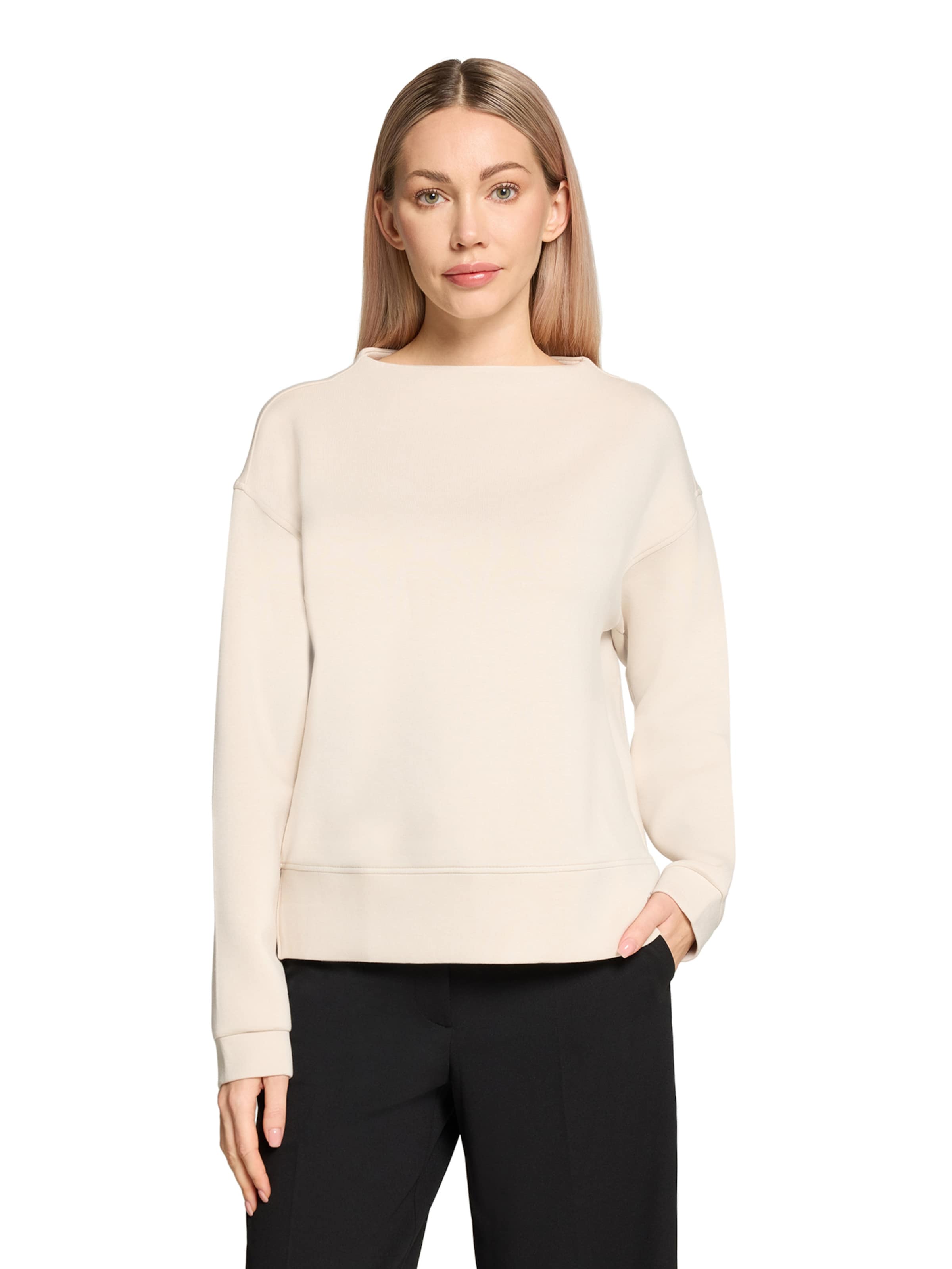 Sweat-shirt Betty Barclay en beige : devant