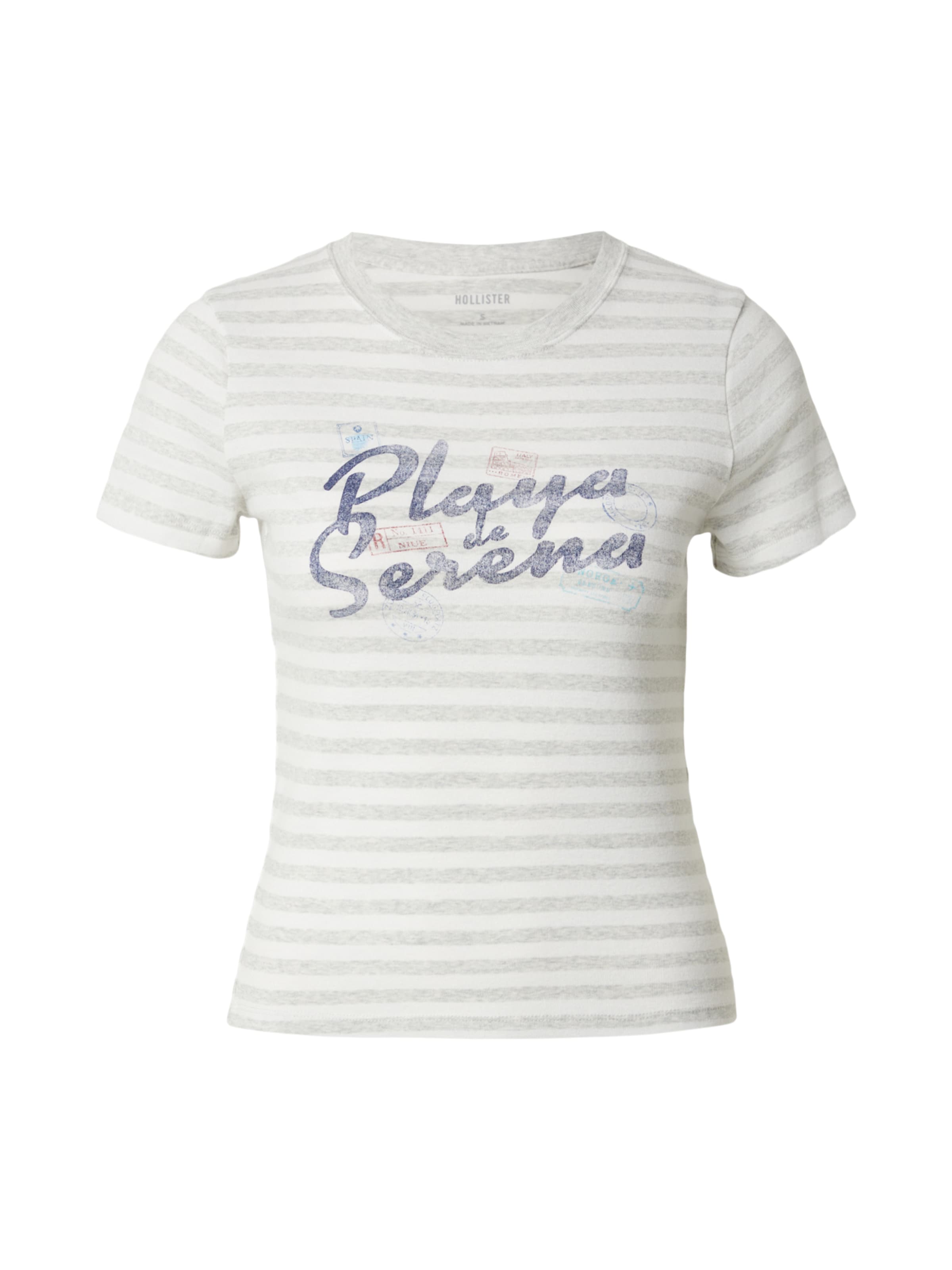 Tricou de la HOLLISTER pe alb: față