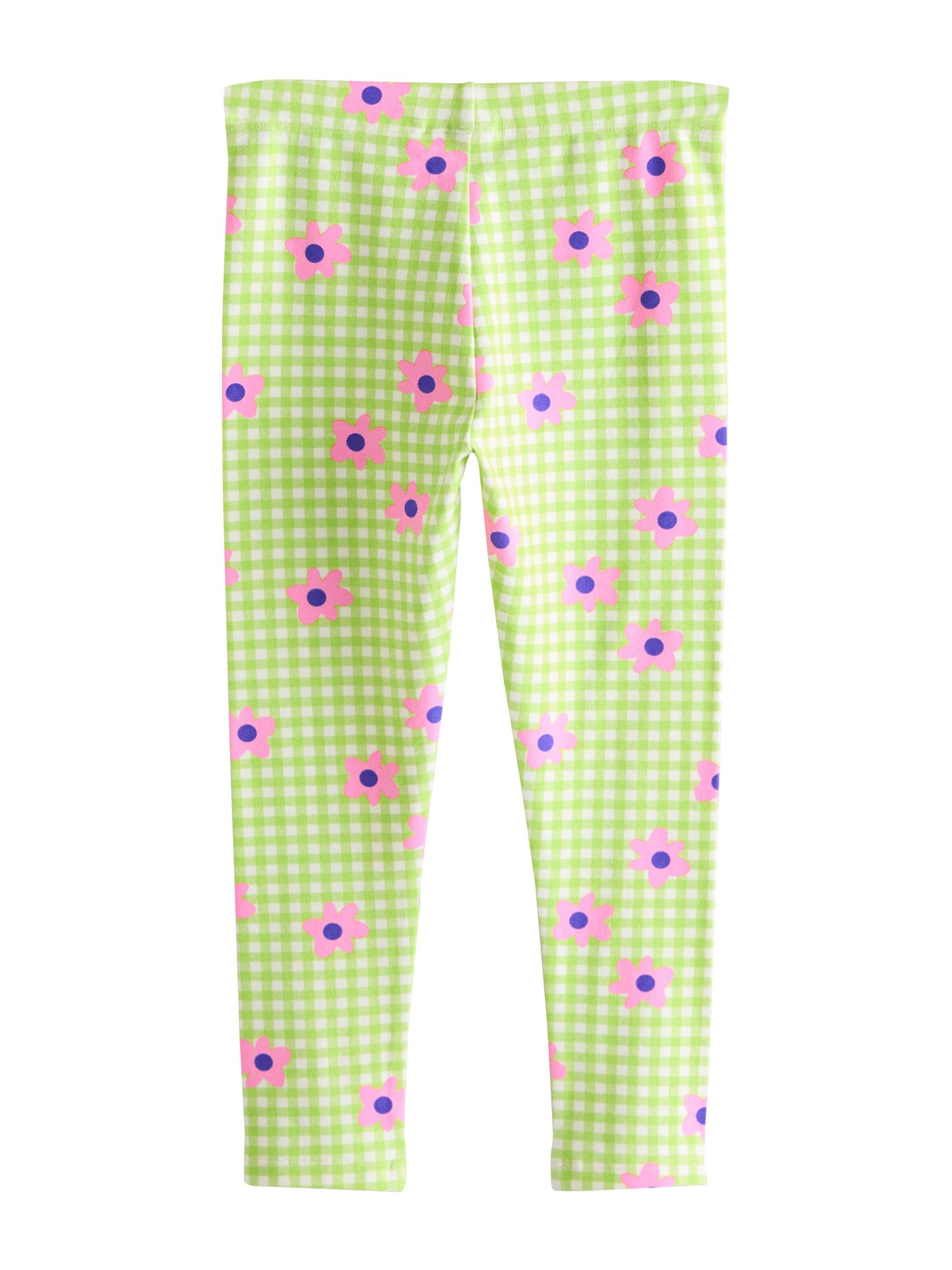 Next Skinny Leggings in Green: front