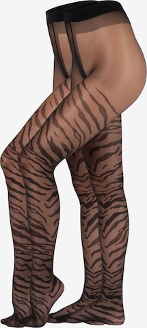camano Fine Tights 'Leo' in Black: front