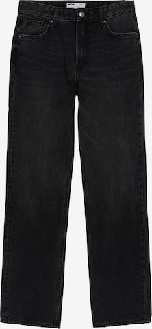 Bershka Regular Jeans in Zwart: voorkant