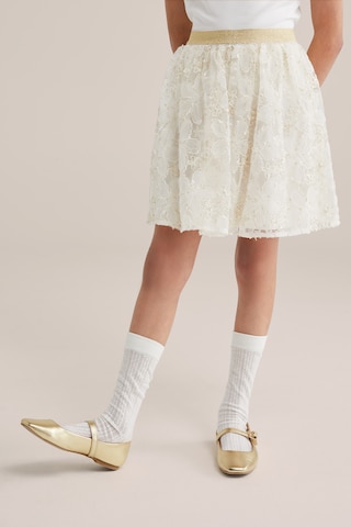 WE Fashion Skirt in Beige: front