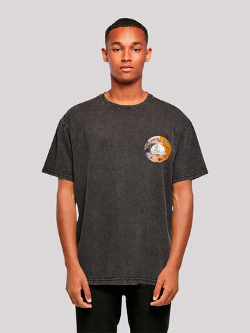 F4NT4STIC Shirt 'Heroes of Childhood Pinocchio Sundowner' in Black: front