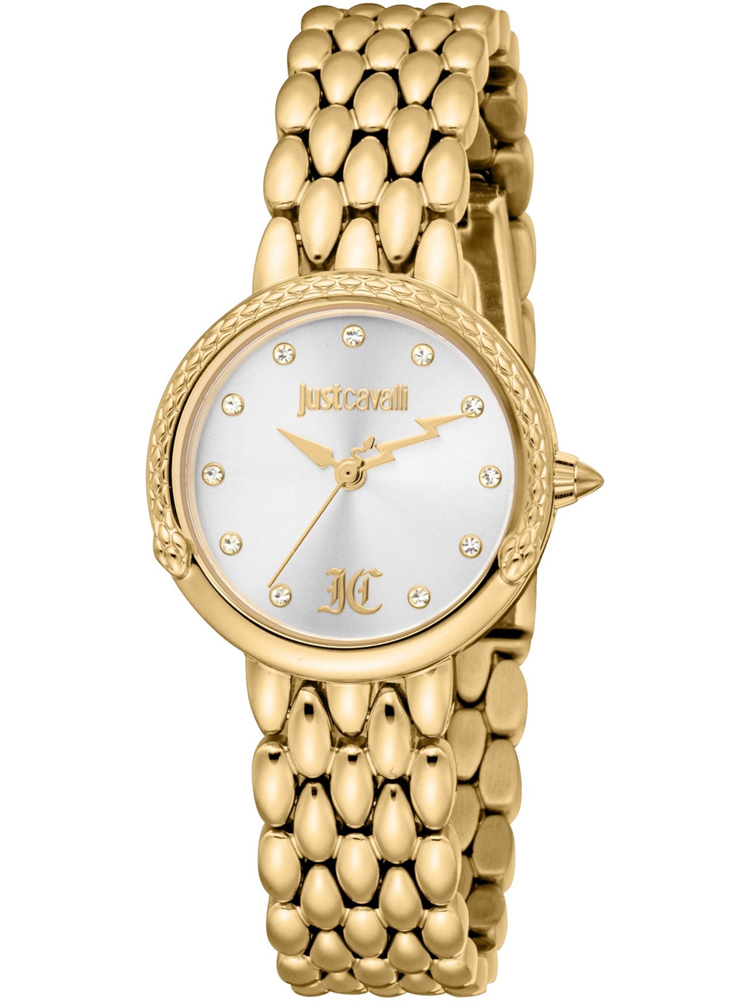 Just Cavalli Analoguhr in Gold: Vorderseite