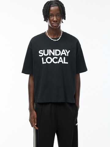 Pull&Bear Shirt in Zwart: voorkant