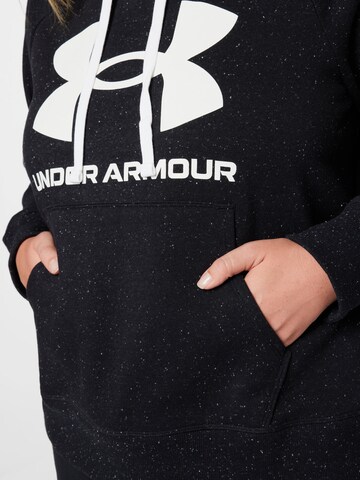 UNDER ARMOUR Athletic Sweatshirt in Black