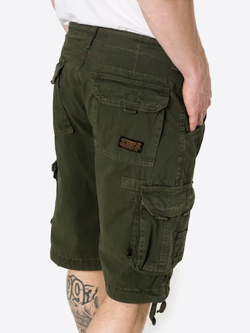 ALPHA INDUSTRIES Regular Cargo trousers 'Jet' in Green