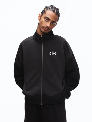 BershkaGornji dio trenirke - crna boja: prednji dio