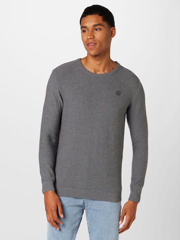KnowledgeCotton Apparel Sweater 'FORREST' in Grey: front