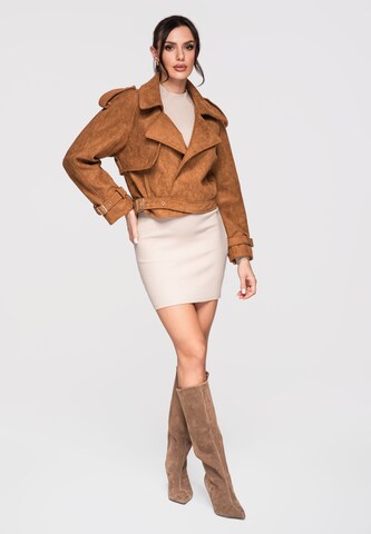 Manteau mi-saison 'OW-JAFL-0112' Ombre en marron