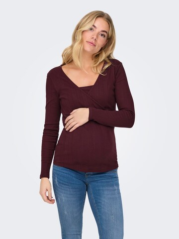 Only Maternity - Camiseta en rojo: frente