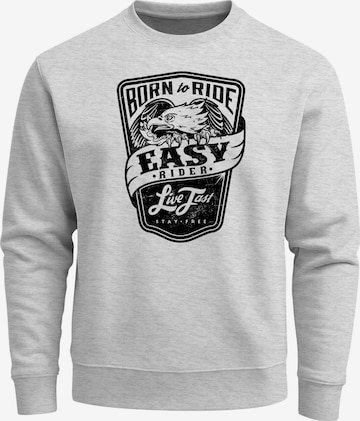 Neverless Sweatshirt 'Easy Rider' in Grau: Vorderseite