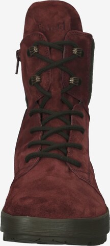 THINK! Lace-Up Ankle Boots in Red