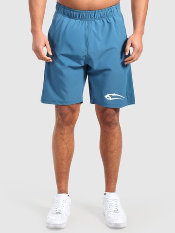 Regular Pantalon de sport ' Powerfit Triple ' Smilodox en bleu : devant