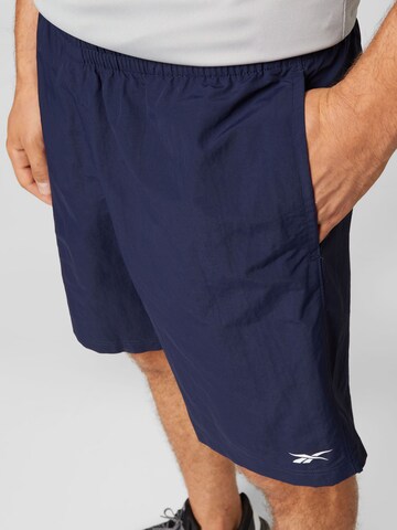 Regular Pantalon de sport Reebok en bleu