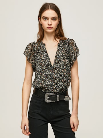 Pepe Jeans Blouse ' ALENKA ' in Bruin: voorkant