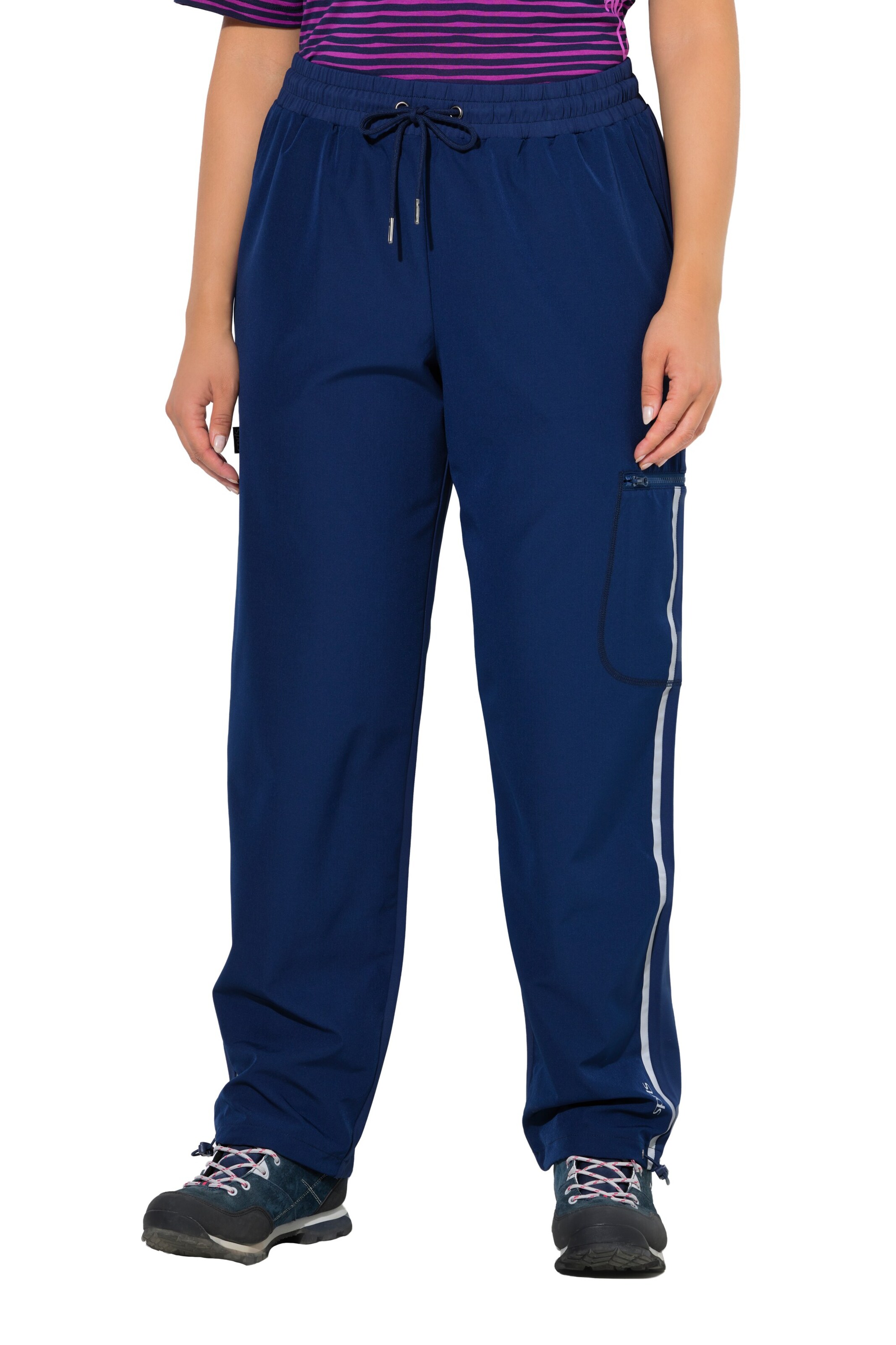 Ulla Popken Regular Trousers in Blue: front