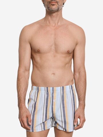 Hanro Boxer shorts ' Fancy Woven ' in Blue: front