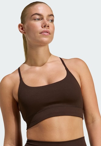 ADIDAS PERFORMANCE Bustier Sport bh 'All Me' in Bruin