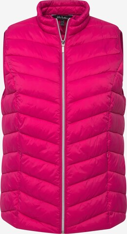 Ulla Popken Bodywarmer in Roze: voorkant