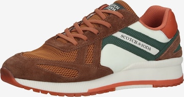 SCOTCH & SODA Sneakers in Bruin: voorkant