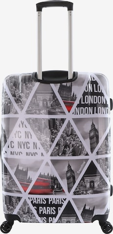 Saxoline Suitcase 'Cities' in Grey