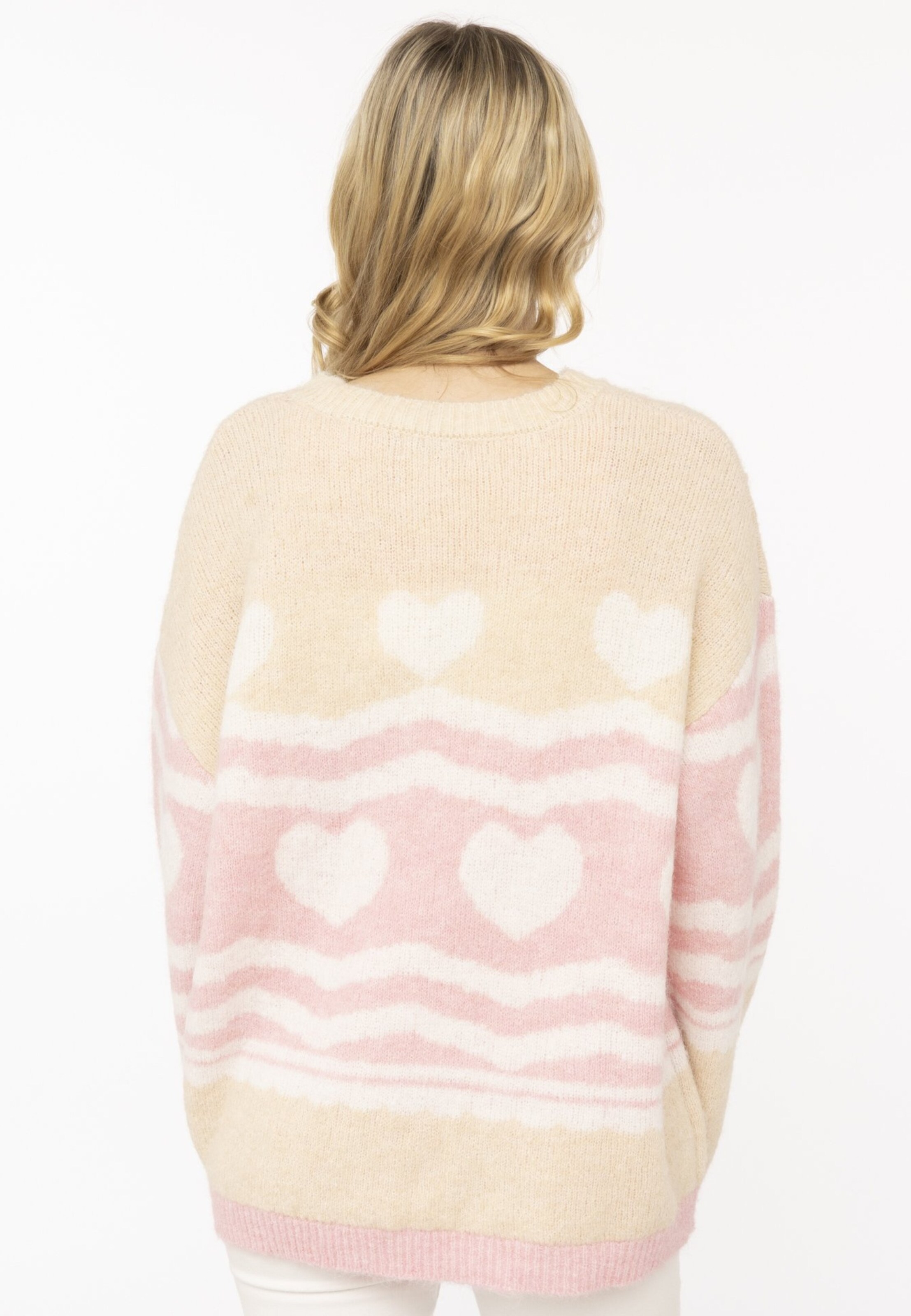 Zwillingsherz Trui in Beige: terug