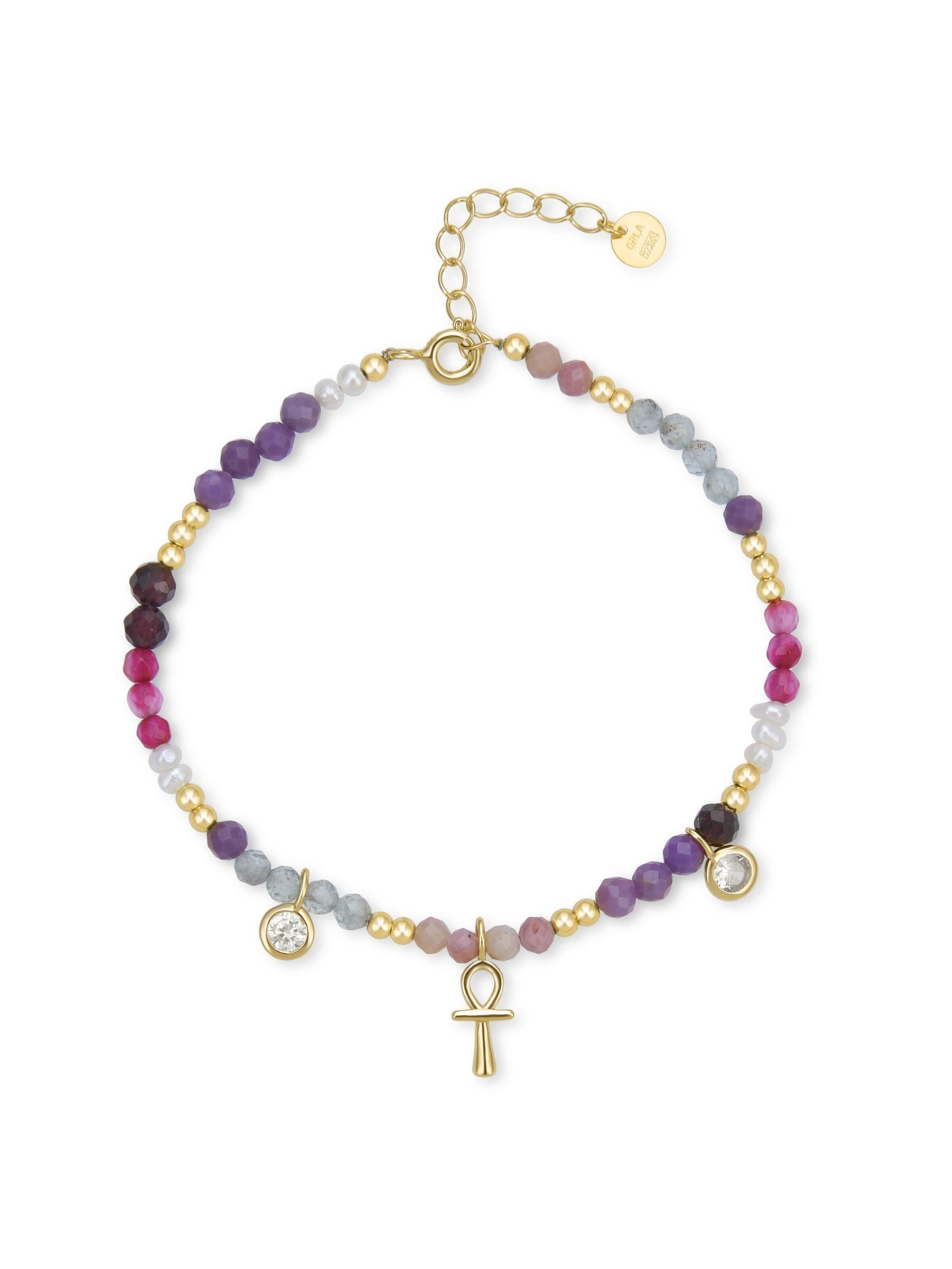 Luxenter Armband 'Lalil' i guld: framsida