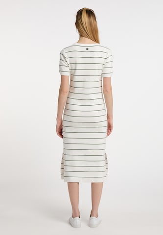 DreiMaster Maritim Knitted dress 'Takelage' in White