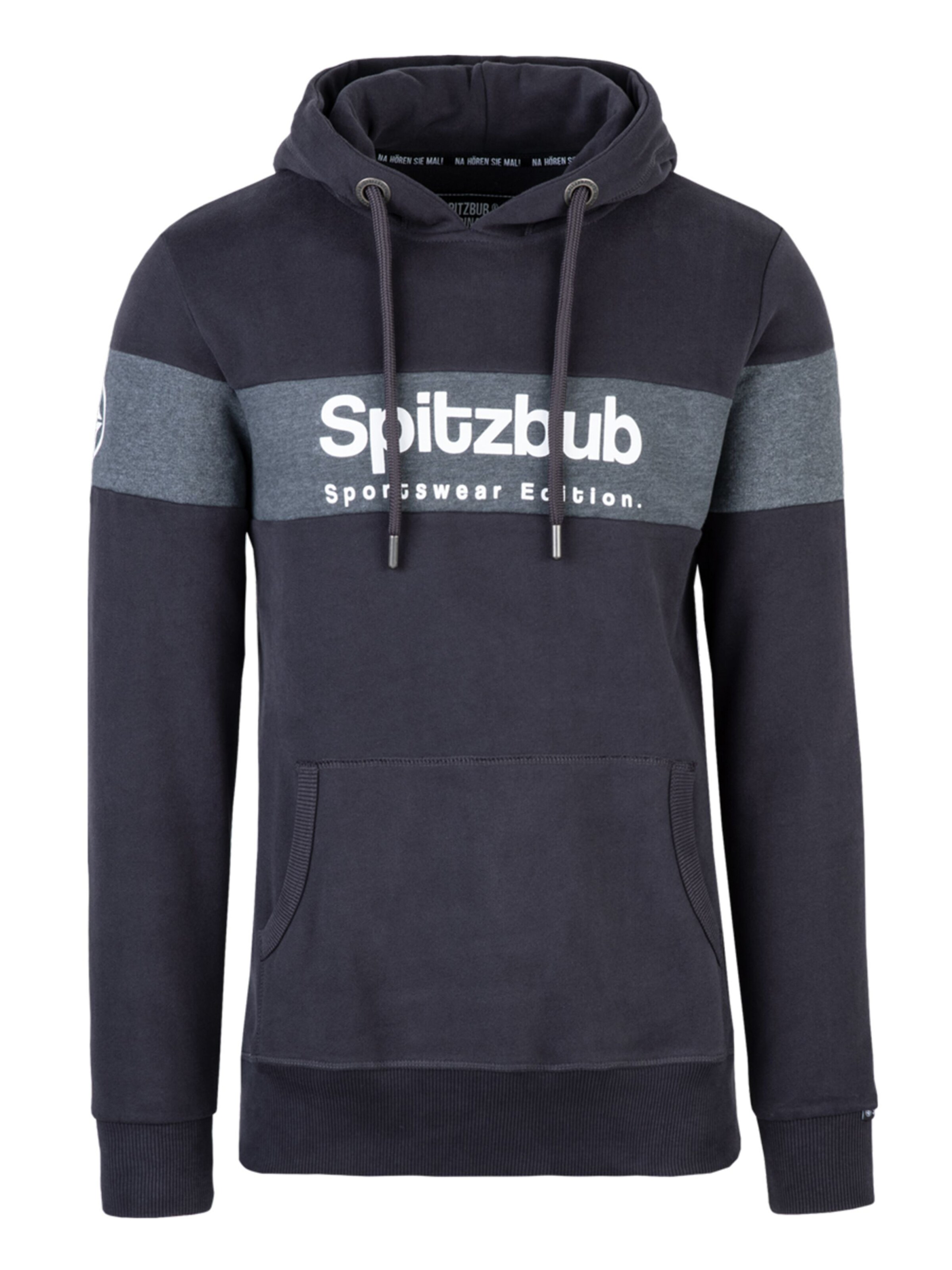 Sweat-shirt 'Ludis' SPITZBUB en gris : devant